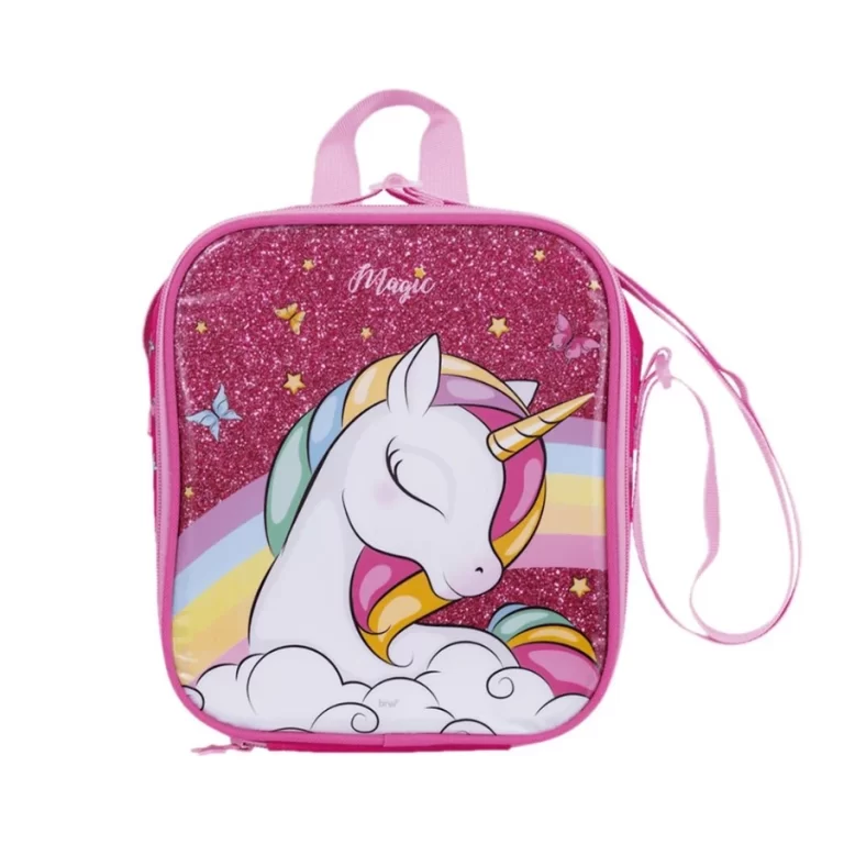 lancheira unicornio rosa